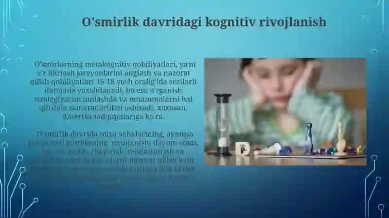 O'smirlik davri va uning oʻziga xos psixologik xususiyatlari 4