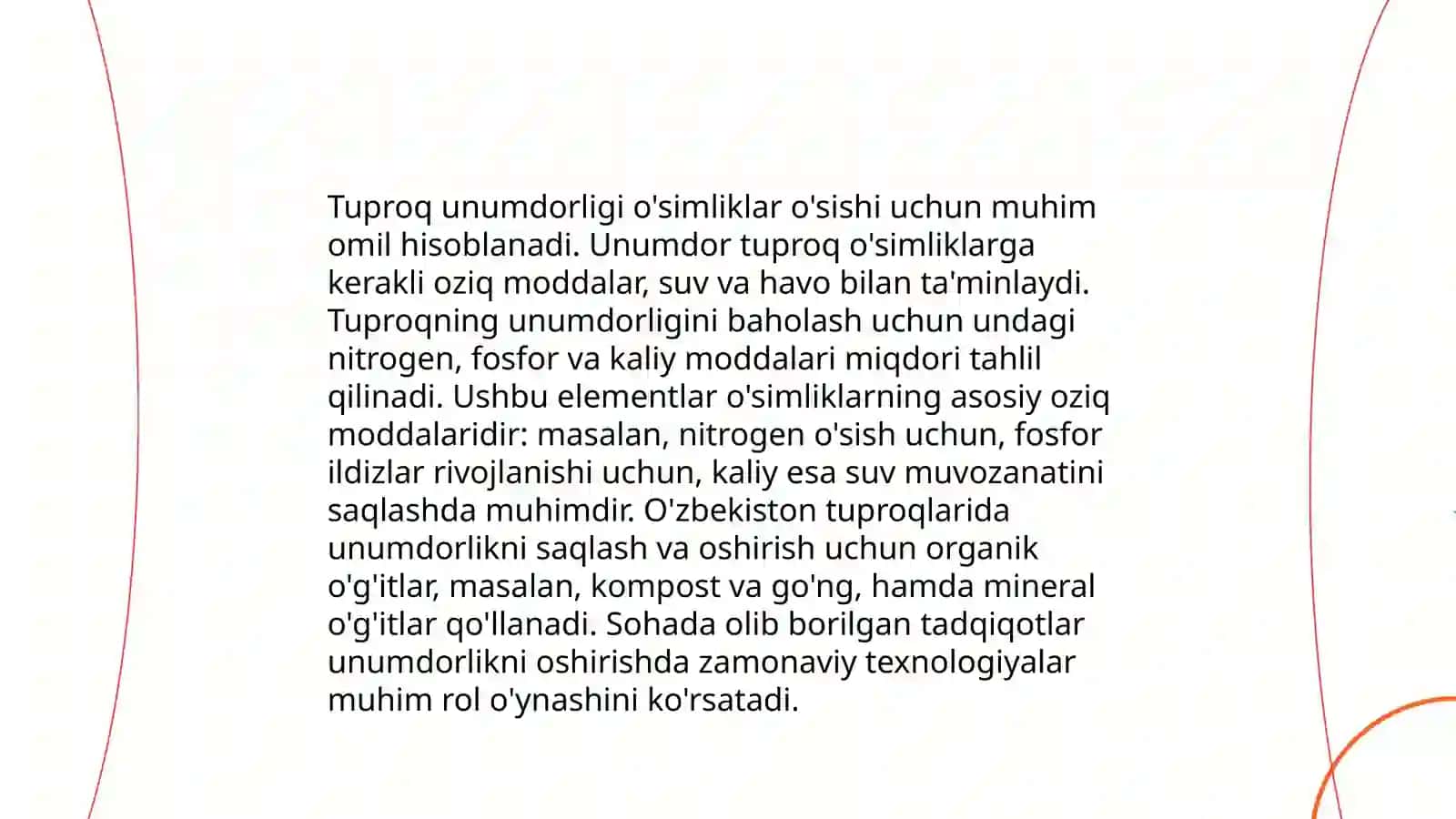 Nur miqdorining o'simlik tarqalishiga ta'siri 4