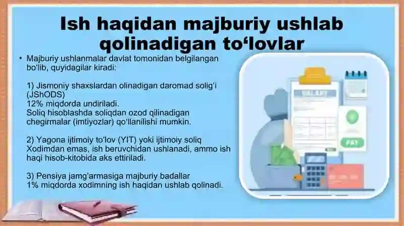 Hisoblangan ish haqidan ushlab qolish va ularni hisobga olish 4