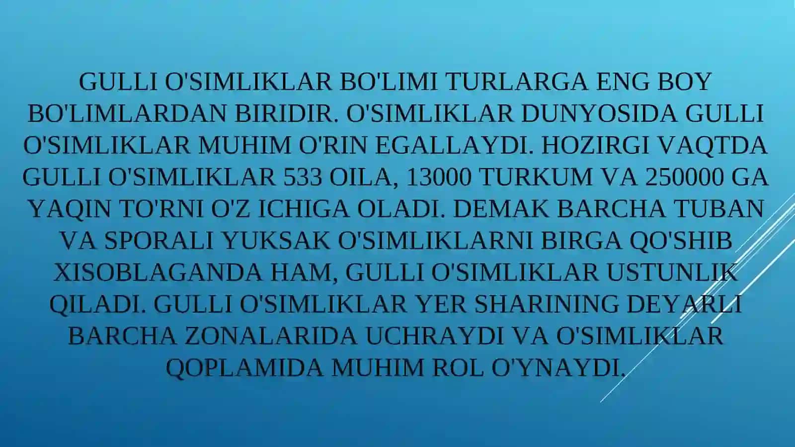 BOTANIKA FANIDAN TAYYORLAGAN KURS ISHI TAQDIMOTI 4