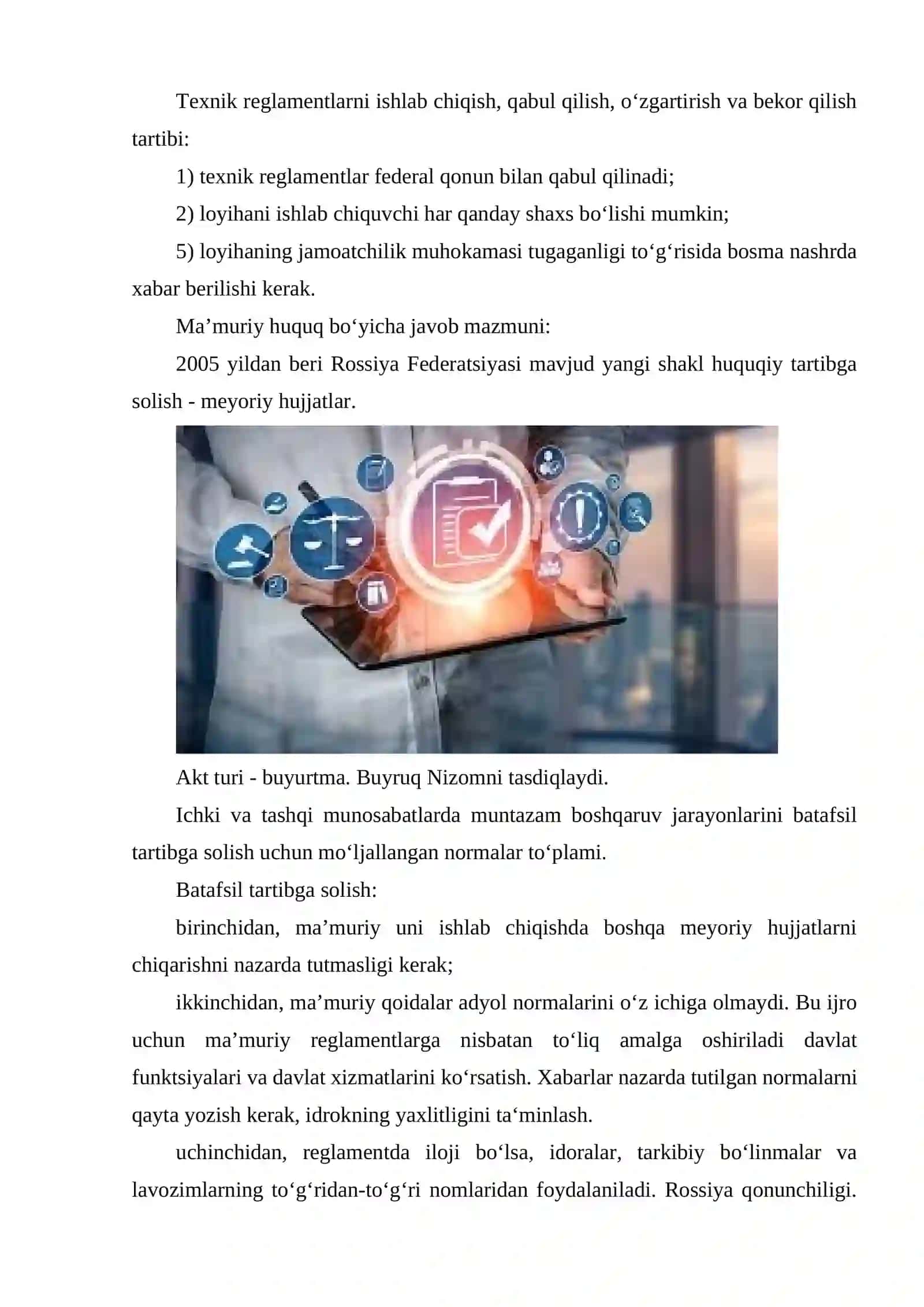 TEXNIK REGLAMENTLAR TURLARI 4