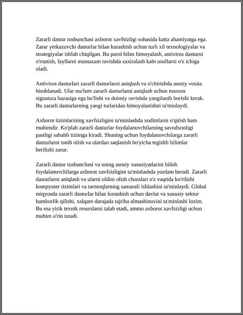 ZARARLI DASTURIY VOSITALARNI KLASSIFIKATSIYASI VA HIMOYA USULLARI 4