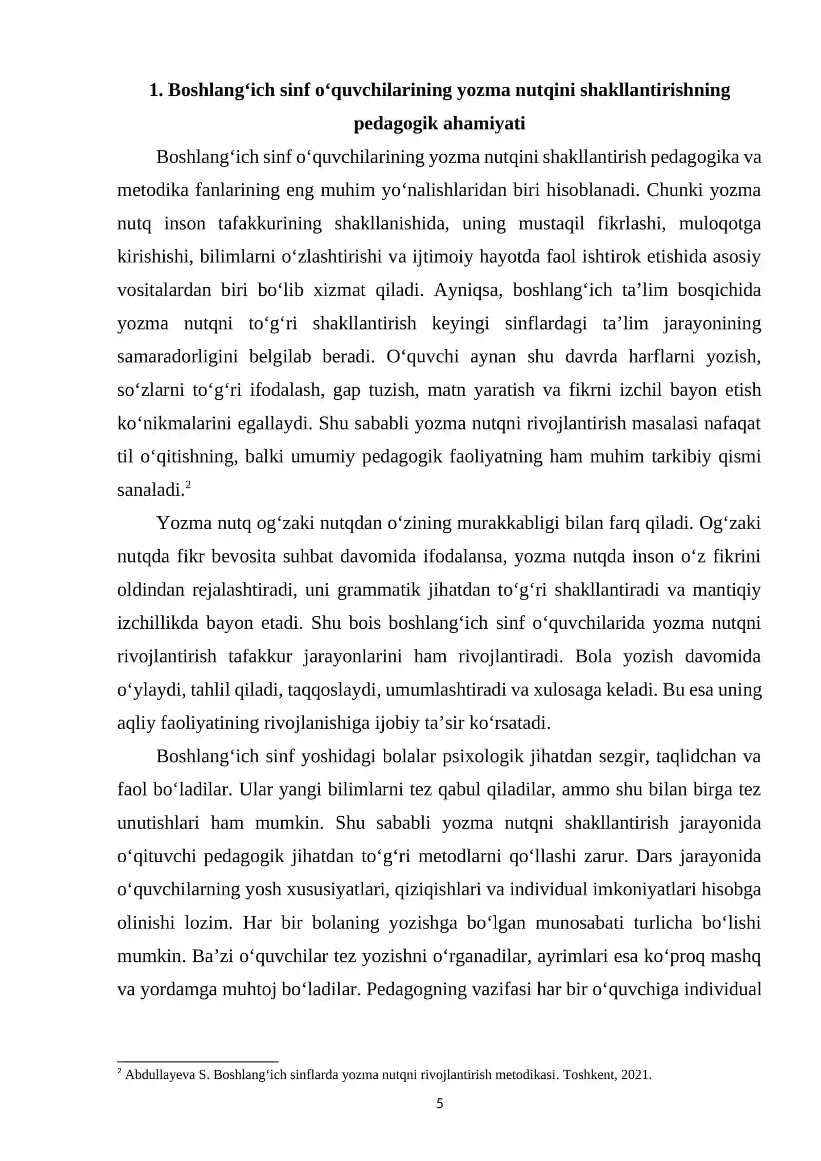 Boshlang‘ich sinf o‘quvchilarining yozma ishlarida yo‘l qo‘yiladigan xatolar ustida ishlash 4