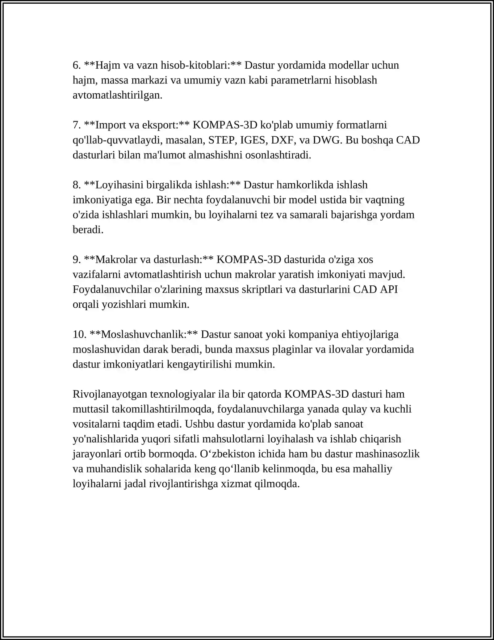 KOMPAS-3D Dasturi 4