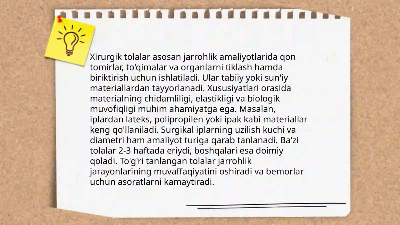 Kimyoviy va xirurgik tolalar ishlab chiqarish 4