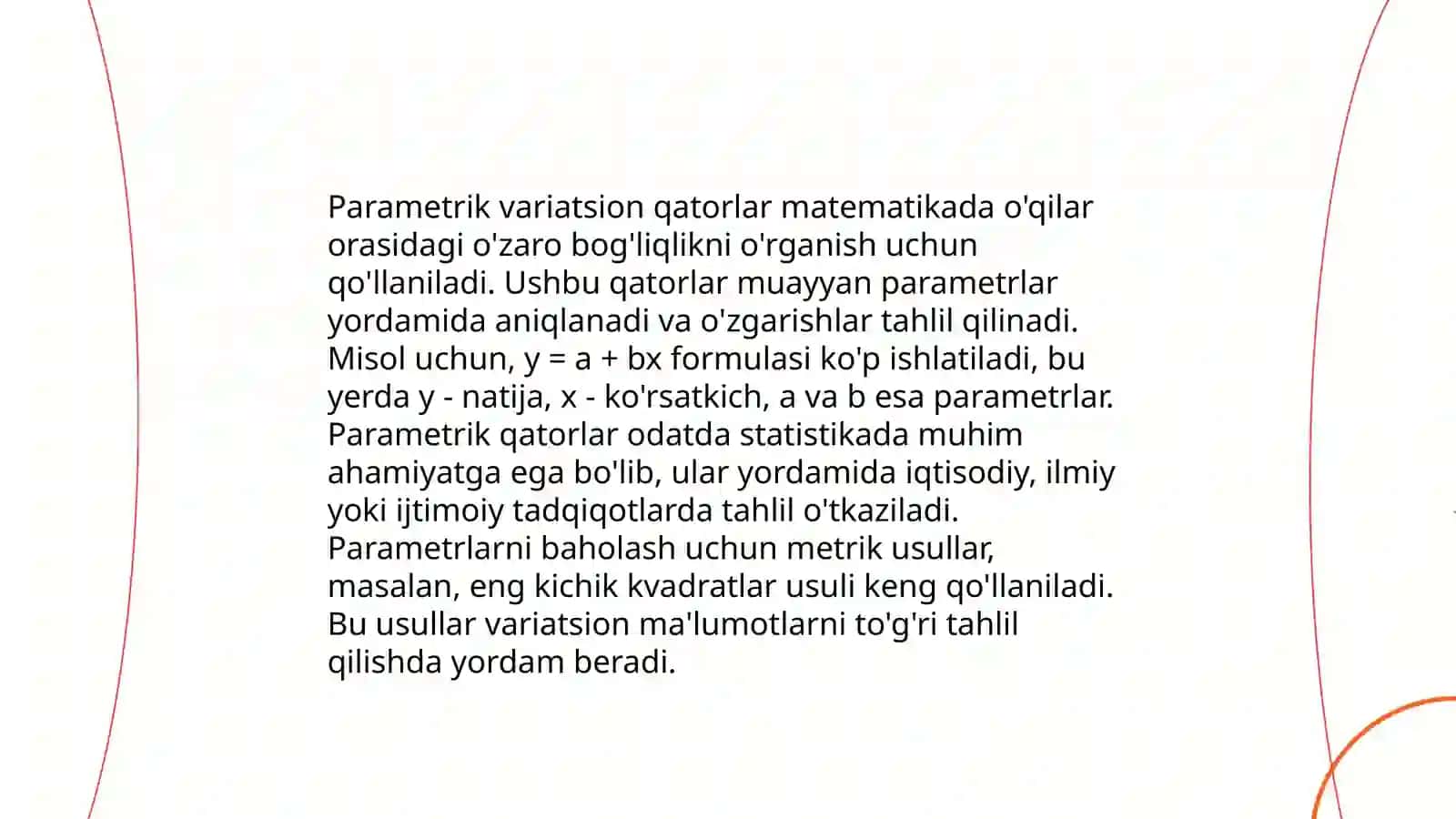 Variatsion qatorlar ishlab chiqish 4