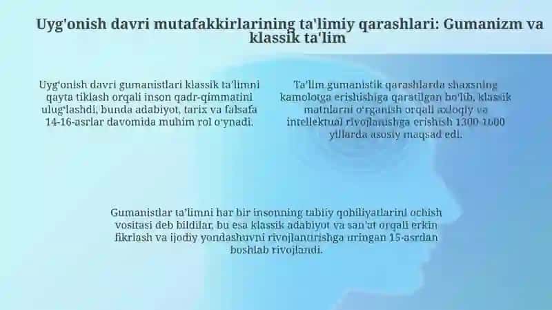 Yevropa Uyg‘onish Davri Mutafakkirlari Asarlarida Oila Tarbiyasining Aks Etishi 4