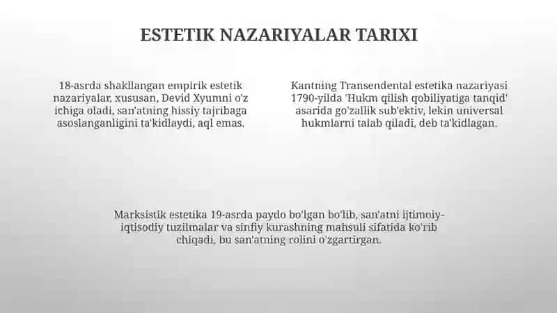 Estetika falsafasi 4