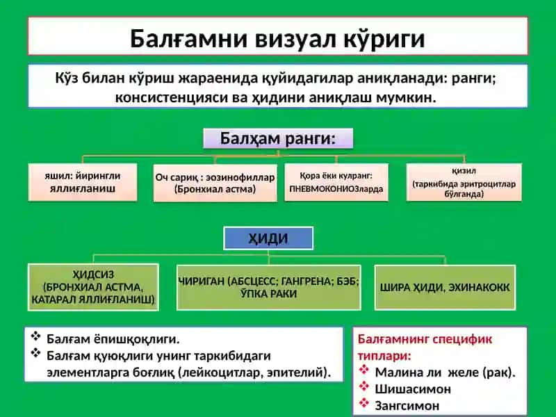 Балғам Таҳлили 4