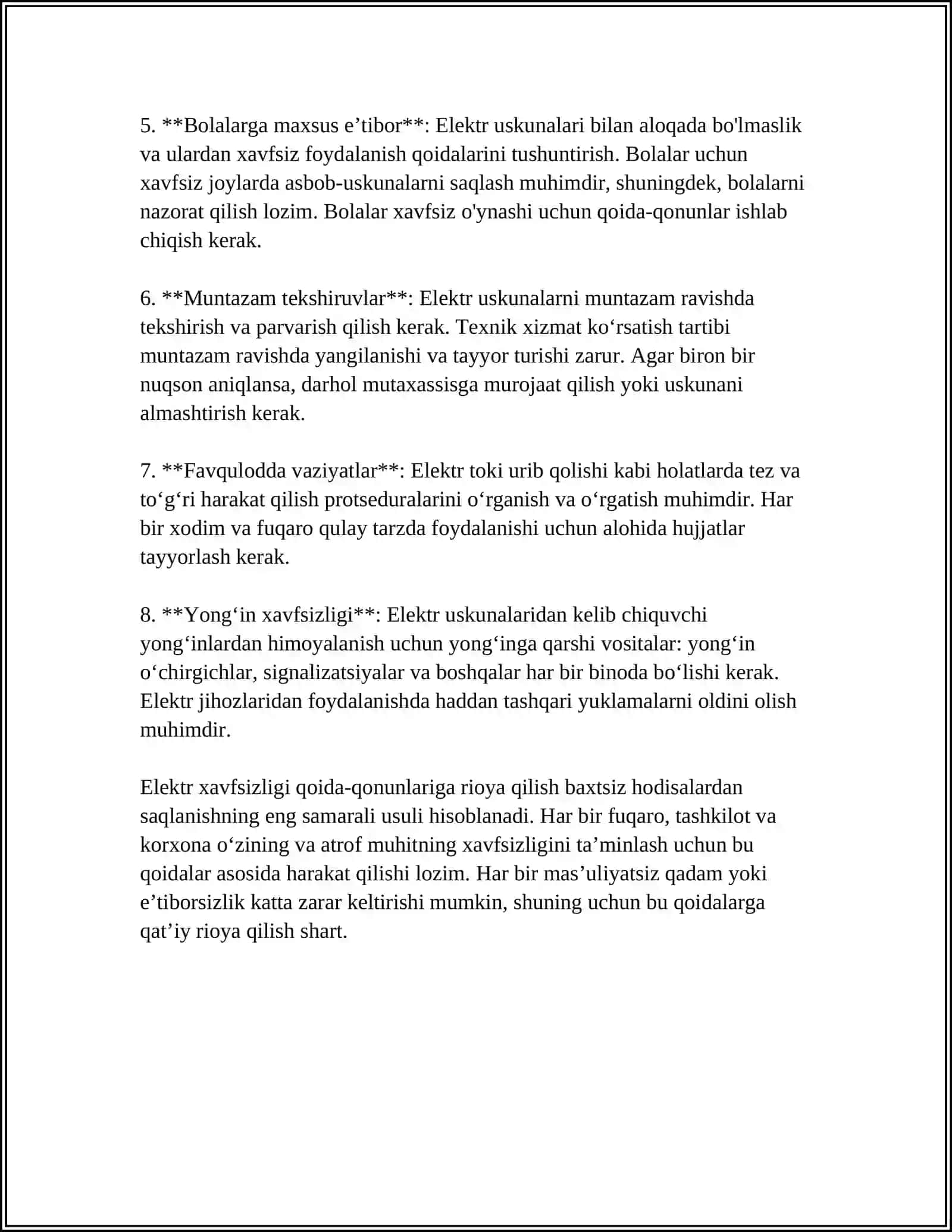 KON KORXONALARIDA QOʻLLANILADIGAN ELEKTR XAVFSIZLIK TADBIRLARI VA VOSITALARI 4