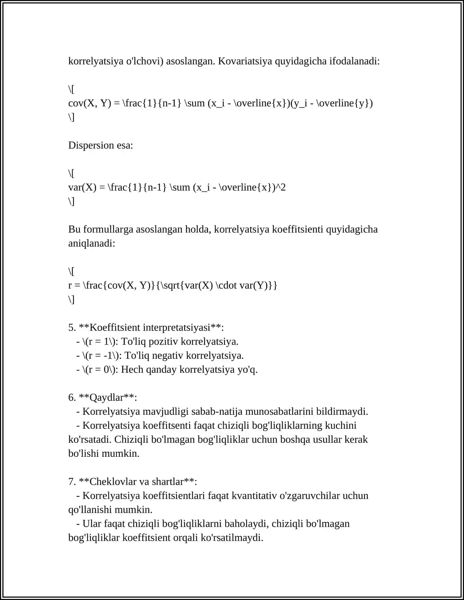KORRELYATSIYA KOEFFITSIENTINING AMALDA QO'LLASH 4