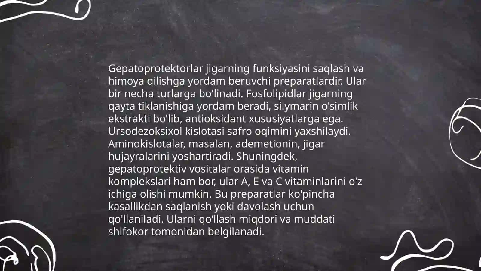 Gepatotrop va o‘t haydovchi dori vositalarining klinik farmakologiyasi 4