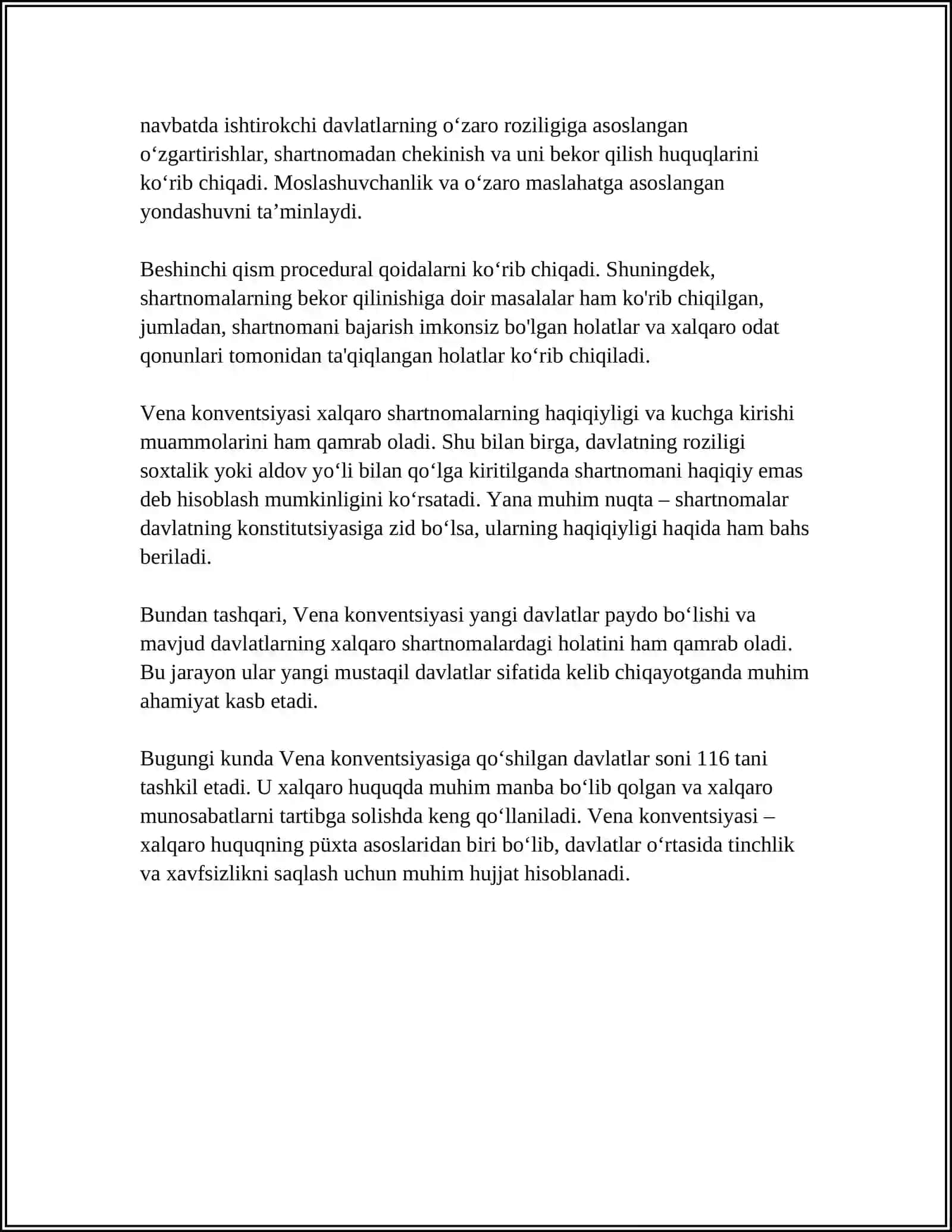 1969 YILGI XALQARO SHARTNOMALAR TÒĢRISIDAGI VENA KONVENSIYASI 4