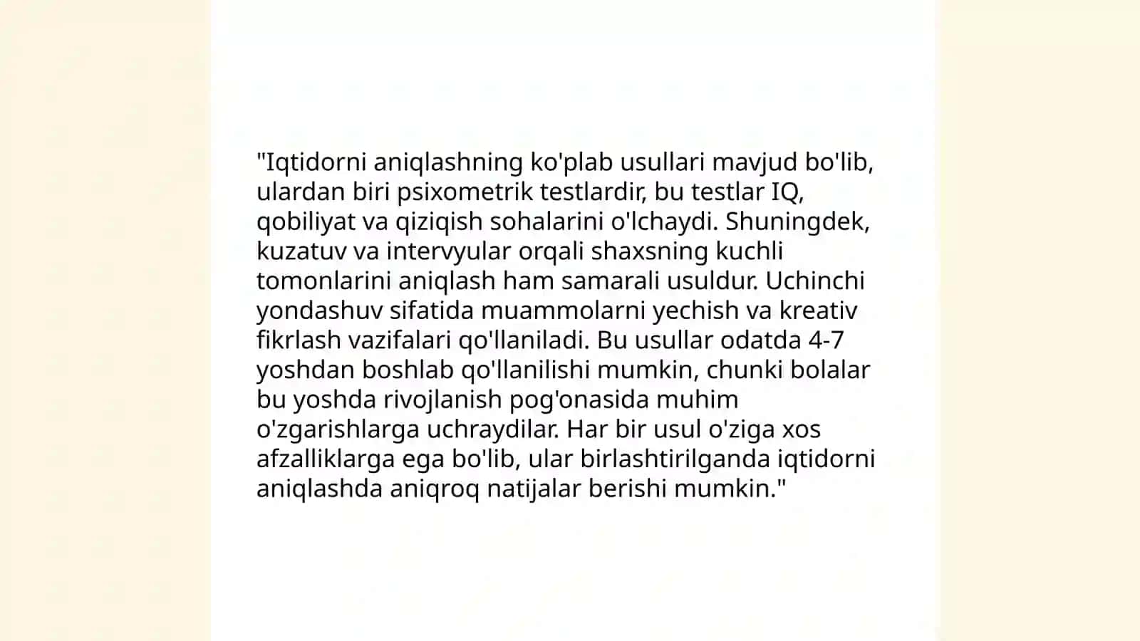 Talant va Qobiliyat 4