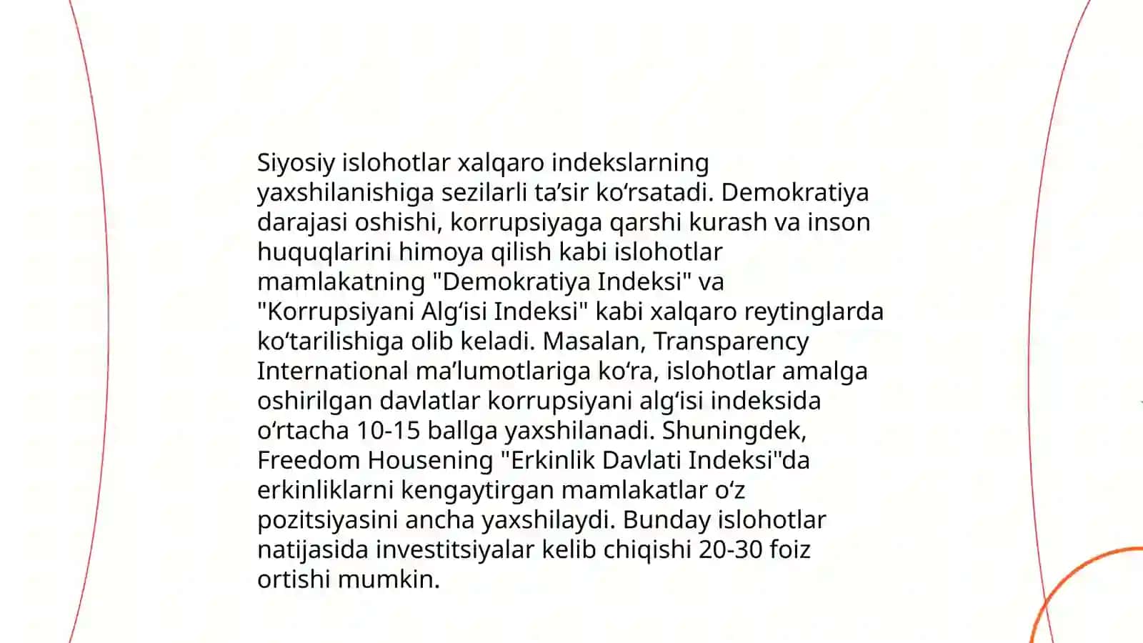 Yangi O‘zbekistonning ijtimoiy rivojlanishi va xalqaro reytinglar 4