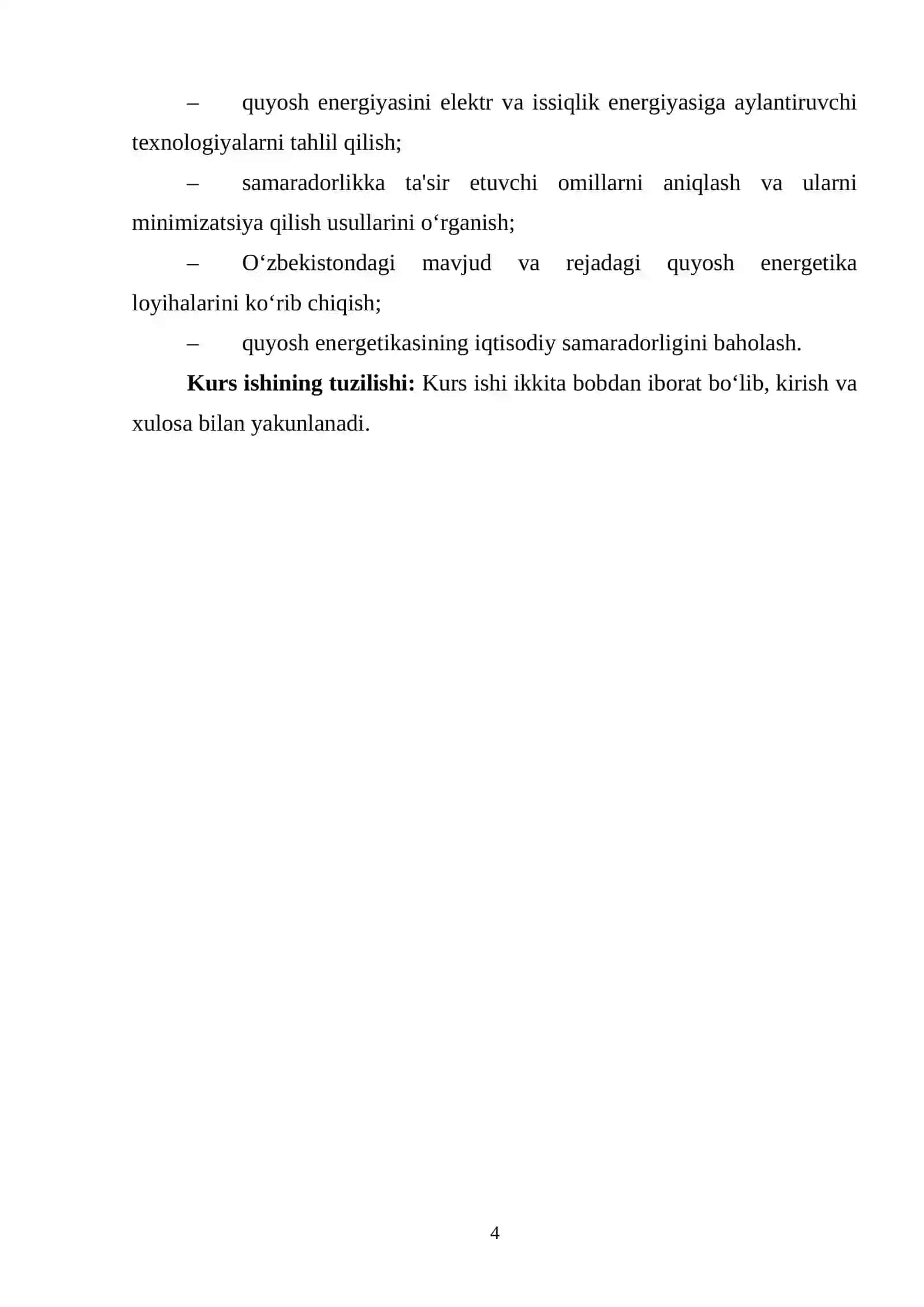 QUYOSH ENERGIYASIDAN FOYDALANISHNING NAZARIY ASOSLARI VA SAMARADORLIGINI OSHIRISH USULLARI 4