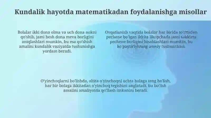 Maktabgatayyorlov - matematika mashg'uloti 4