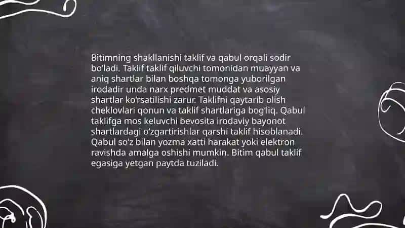 Bitim va shartnomalar 4