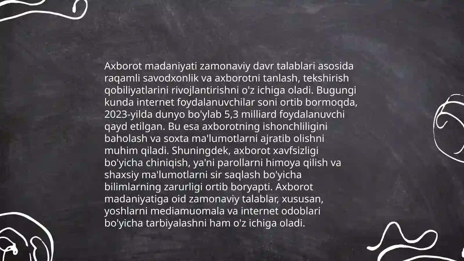 Globallashuv davrida axborot madaniyati zarurati 4