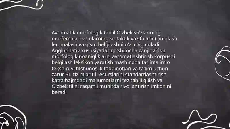 Kompyuter lingvistikasi va zamonaviy o'zbek tilshunosligining o'zaro ta'siri 4