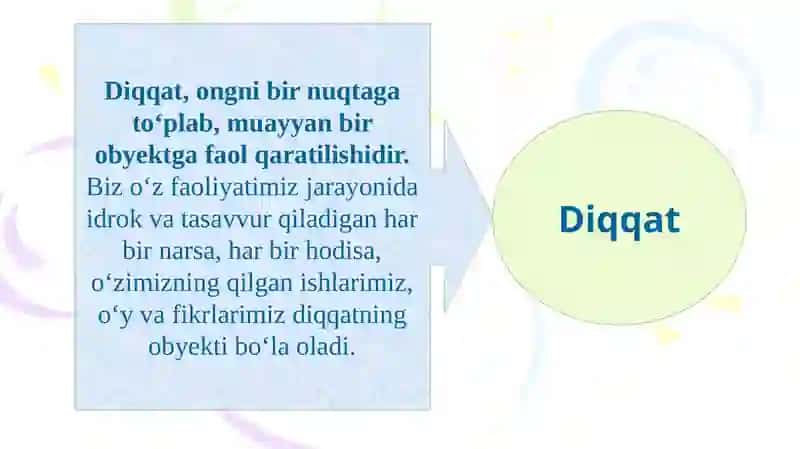 DIQQAT XOTIRA SIFATINI TA’MINLOVCHI MUHIM OMIL SIFATIDA 4