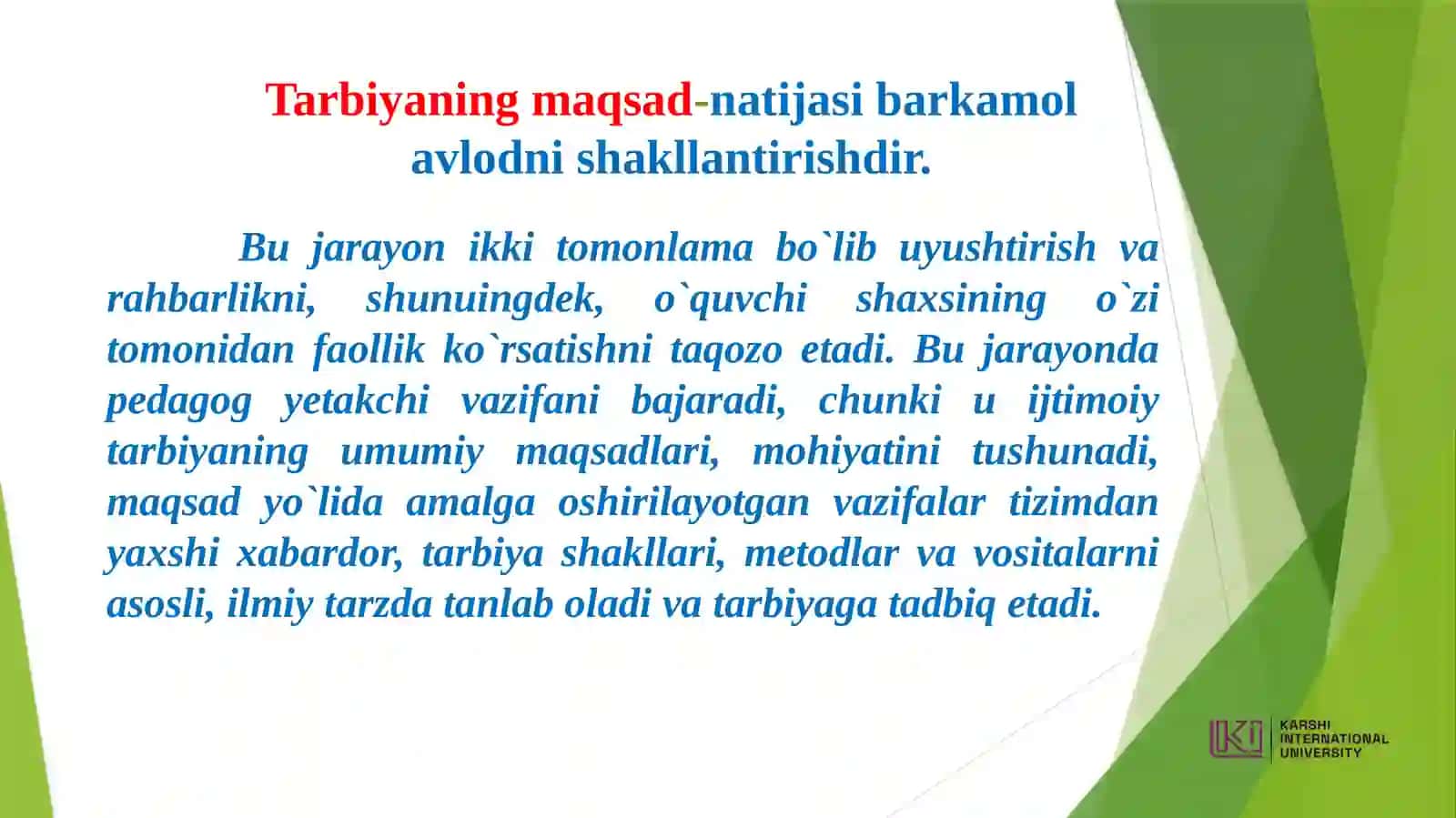 TARBIYANING MAQSAD VA VAZIFALARI 4