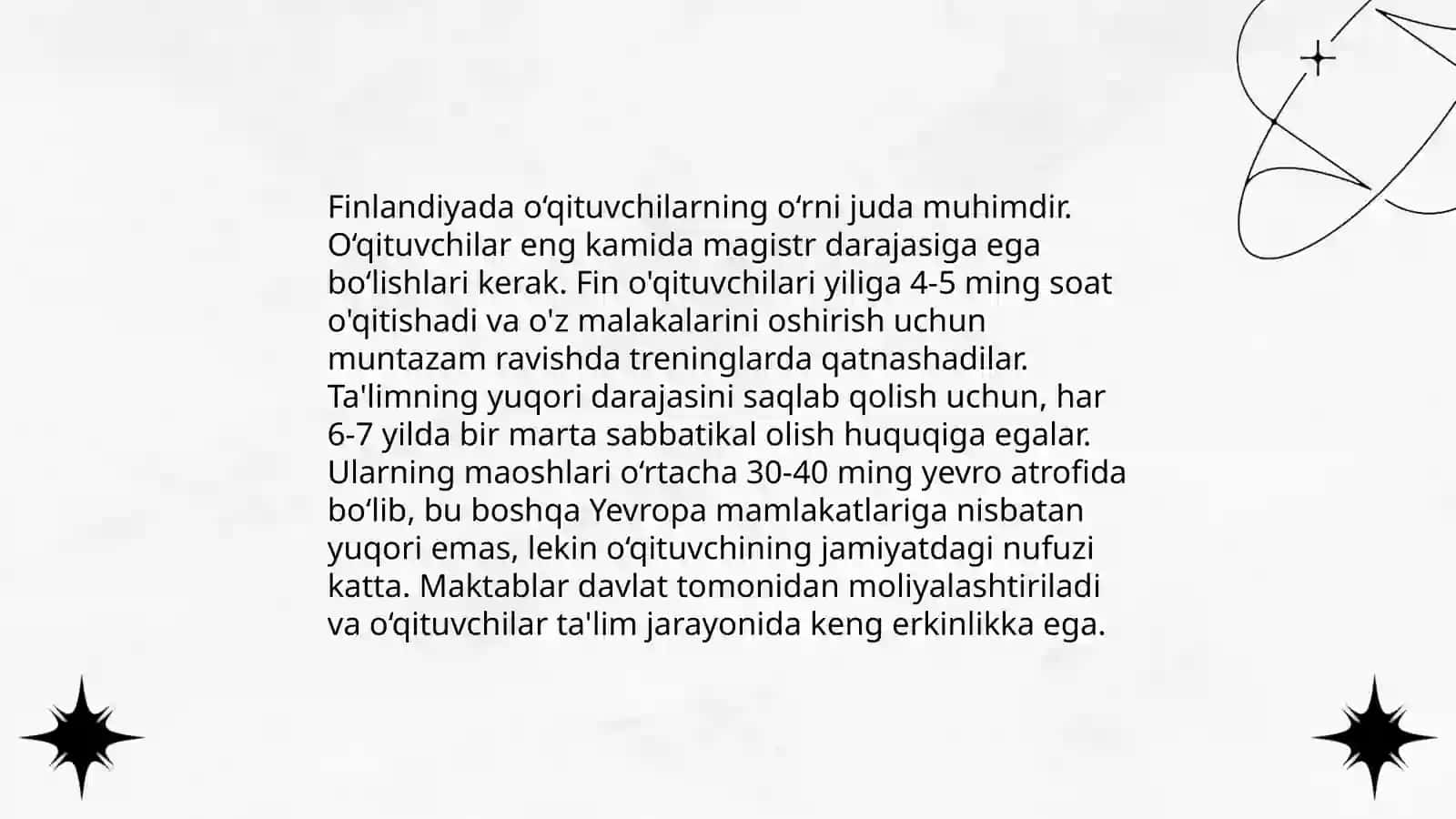 Finlandiyada boshlang'ich ta'lim 4