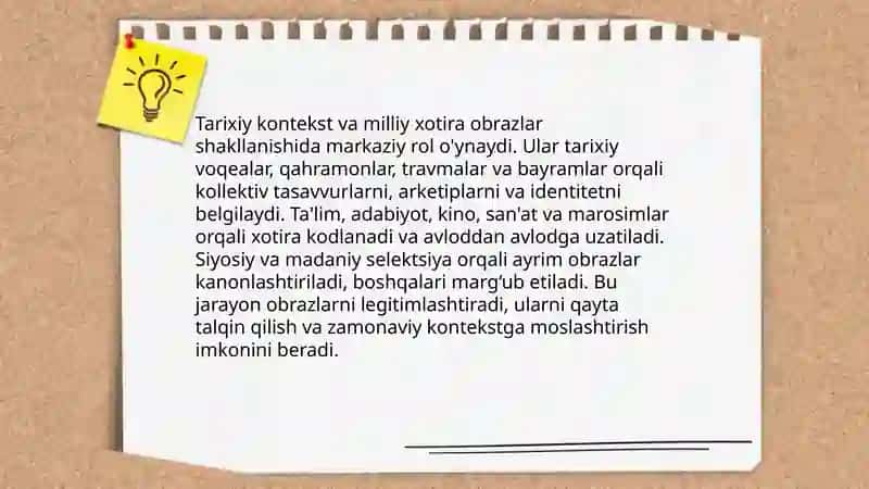 Obrazlar shakllanishiga ta sir etuvchi omillar 4