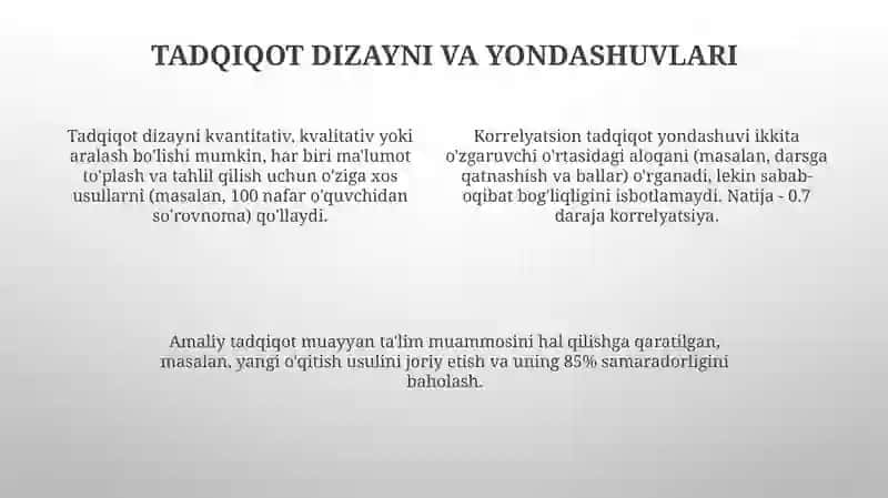 Pedagogikaning ilmiy-tadqiqot metodlari 4