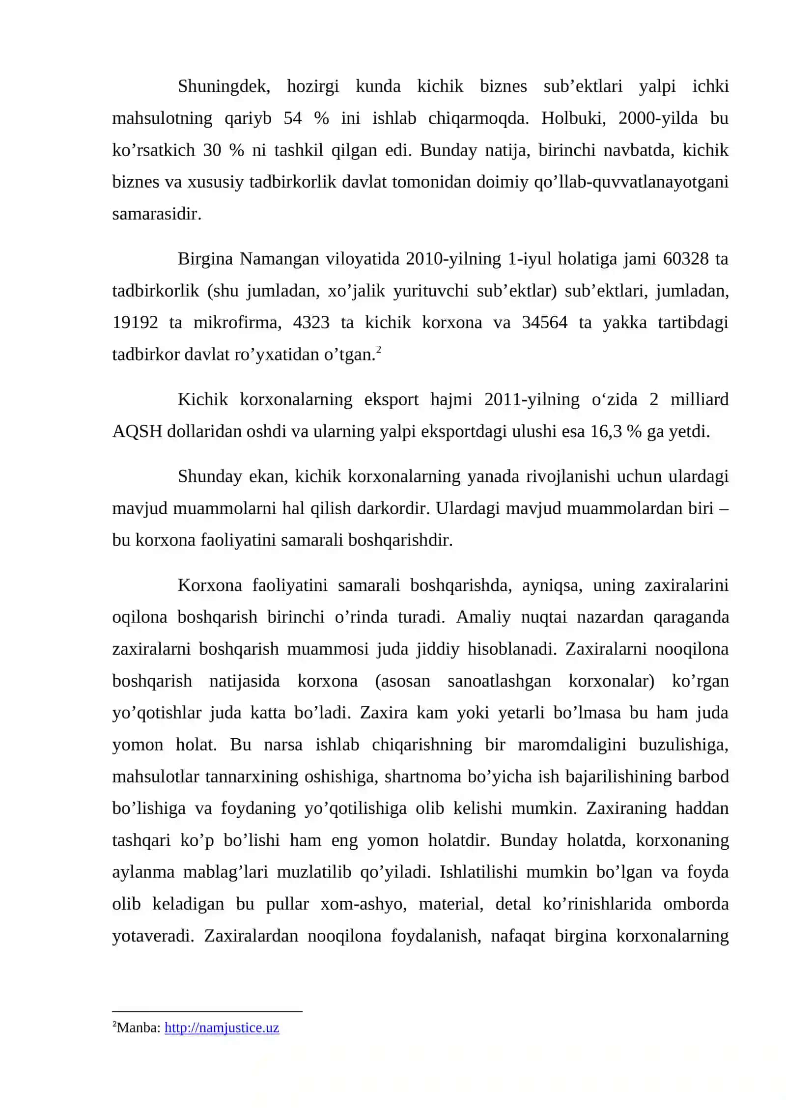 Zaxiralarni boshqarish modellari va kichik korxonalarda optimal ta’minot strategiyalarini tuzish 4