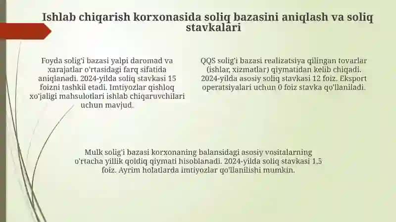 Soliqlarni hisoblash va byudjetga undirish tartibi 4