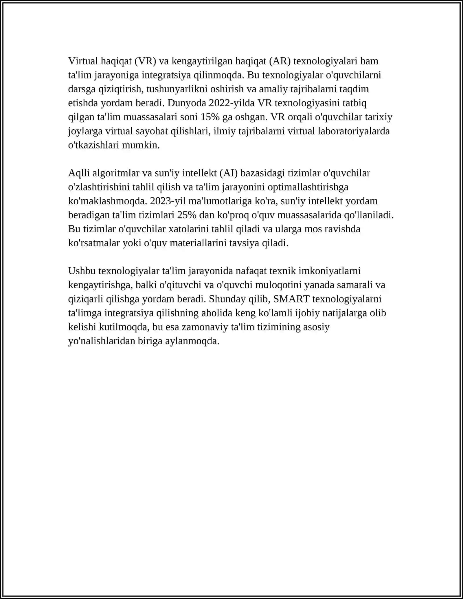 SMART TA'LIMDA O'QUV JARAYONINI TASHKIL ETISH 4