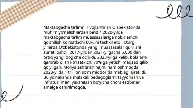 Ta'lim tizimini modernizatsiya qilish 4