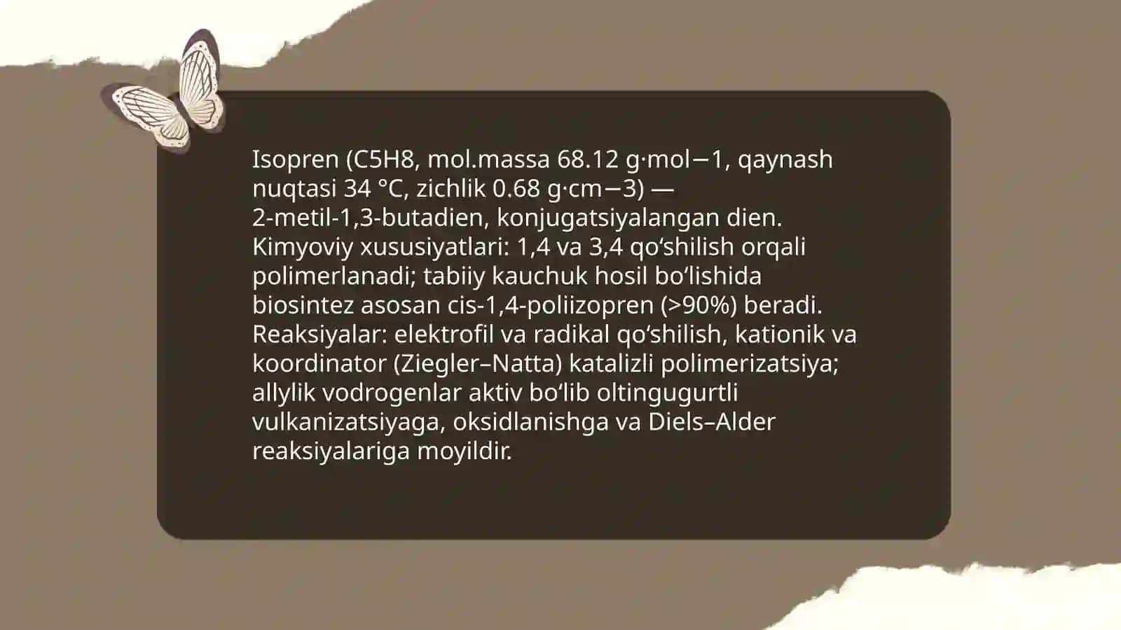 Tabiy kauchukning tuzilishi va fizik kimyoviy tuzilishi 4