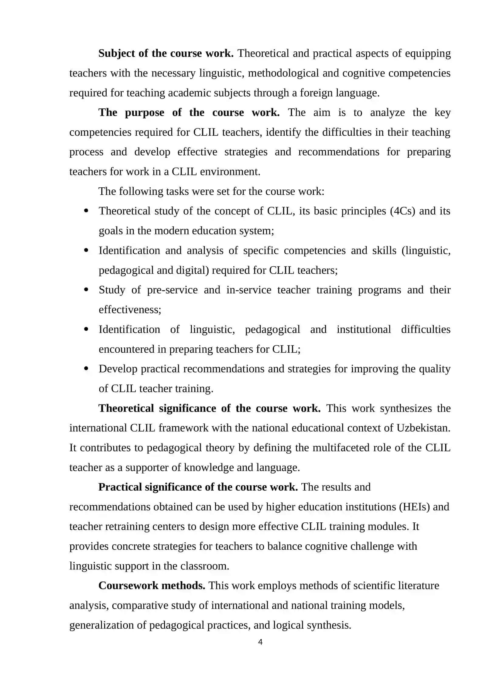 THEORETICAL FOUNDATIONS OF TEACHER TRAINING FOR CLIL ENVIRONMENTS 4