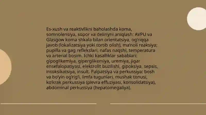 Bemorni umumiy ko‘zdan kechirish 4
