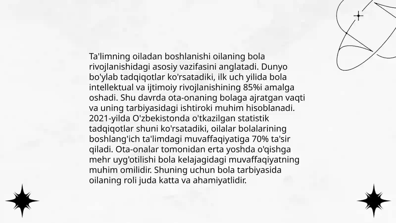 Bolalarni maktabga tayyorlashda oilaning oʻrni 4