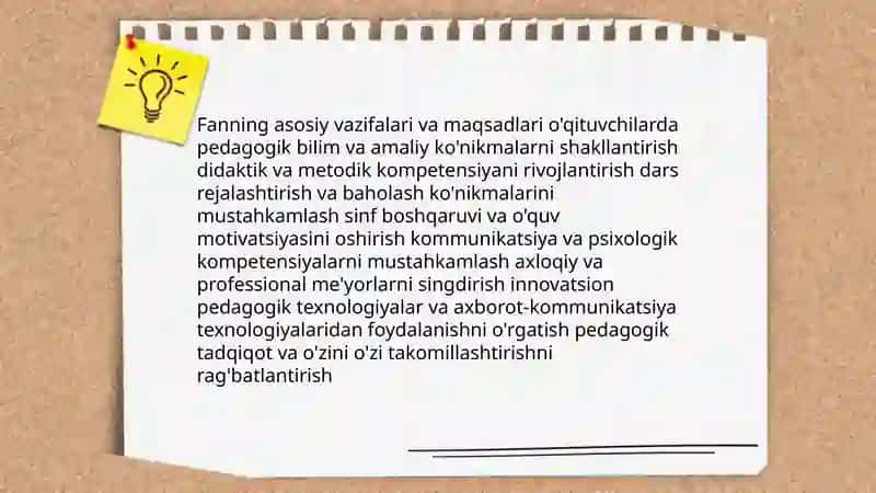 Pedagogik mahorat fani haqida tushuncha 4