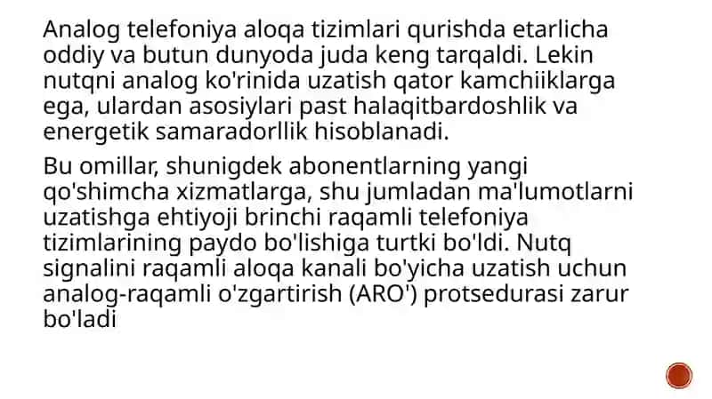 AVTOMATLASHTIRISHNING TEXNIK VOSITALARI VA RAQAMLIAVTOMATIKA 4