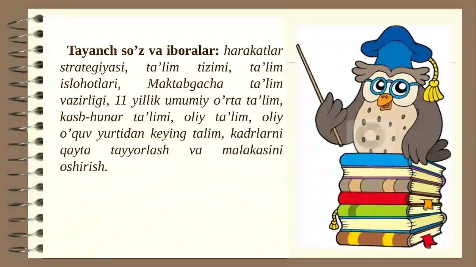 O’ZBEKISTON RESPUBLIKASI TA’LIM TIZIMIDA MODERNIZASIYA JARAYONLARI 4