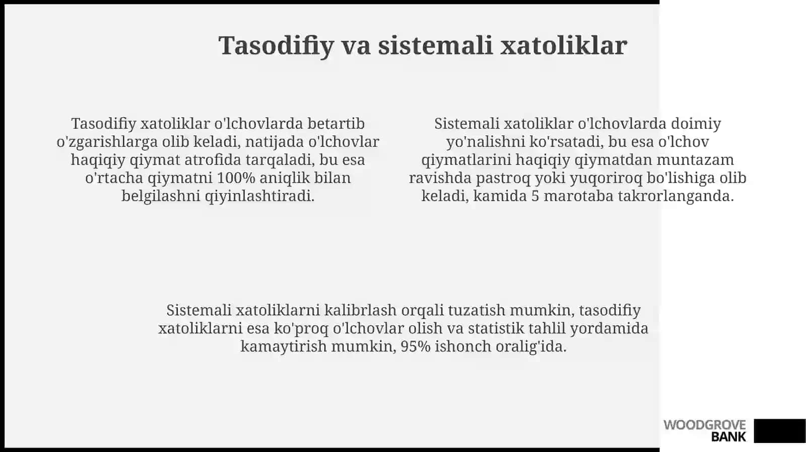 O’lchash xatoliklari 4