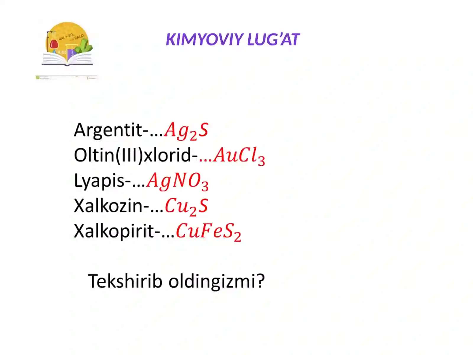 Kumush va oltin. Kumush va oltinning fizik va kimyoviy xossalari 4