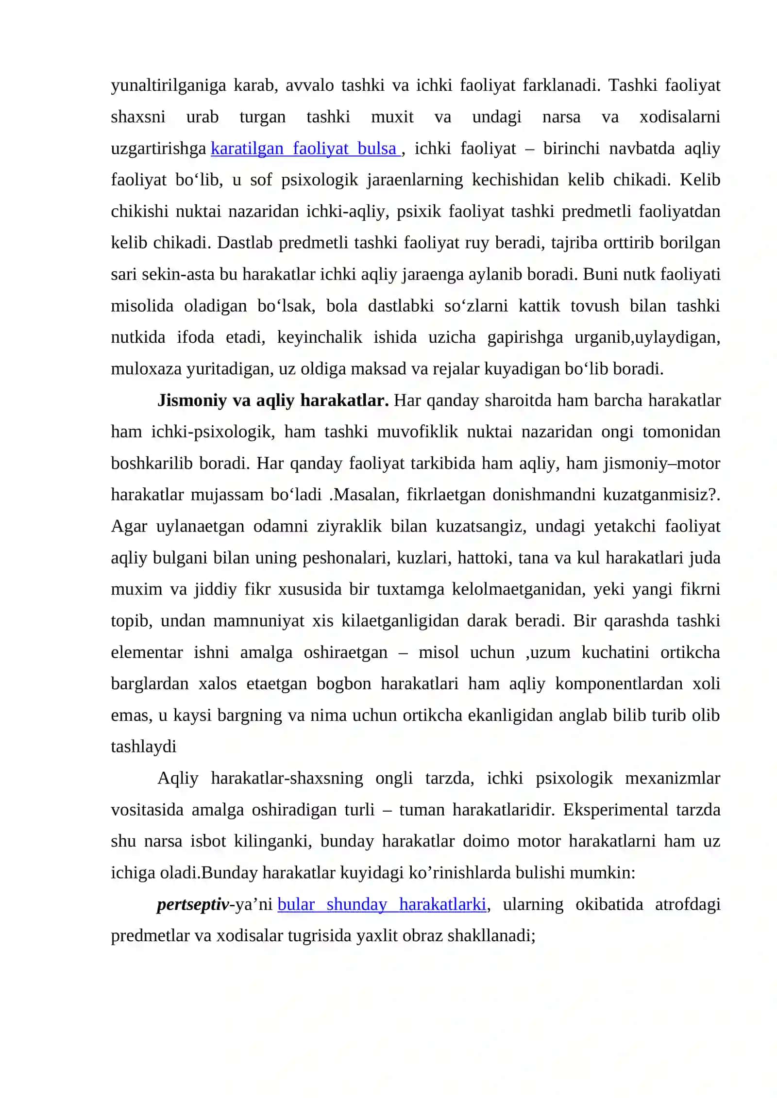 HARAKAT INSON FAOLIYATINING BIRLIGI SIFATIDA 4