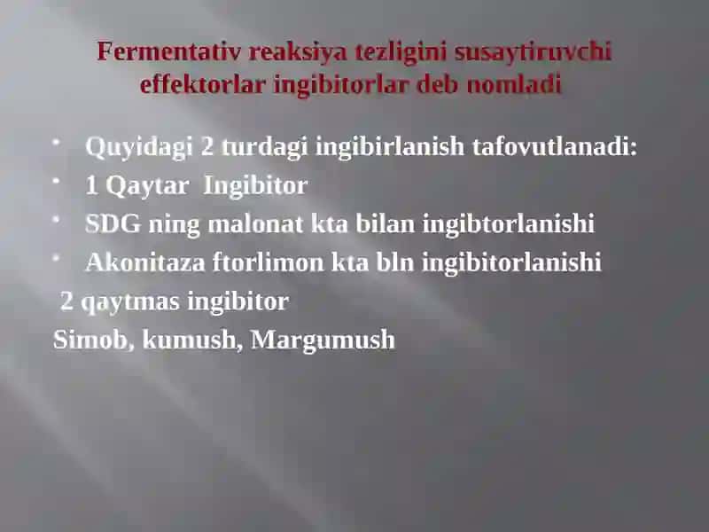 Fermentlarnianorganik katalizatorlardan farqlari 4
