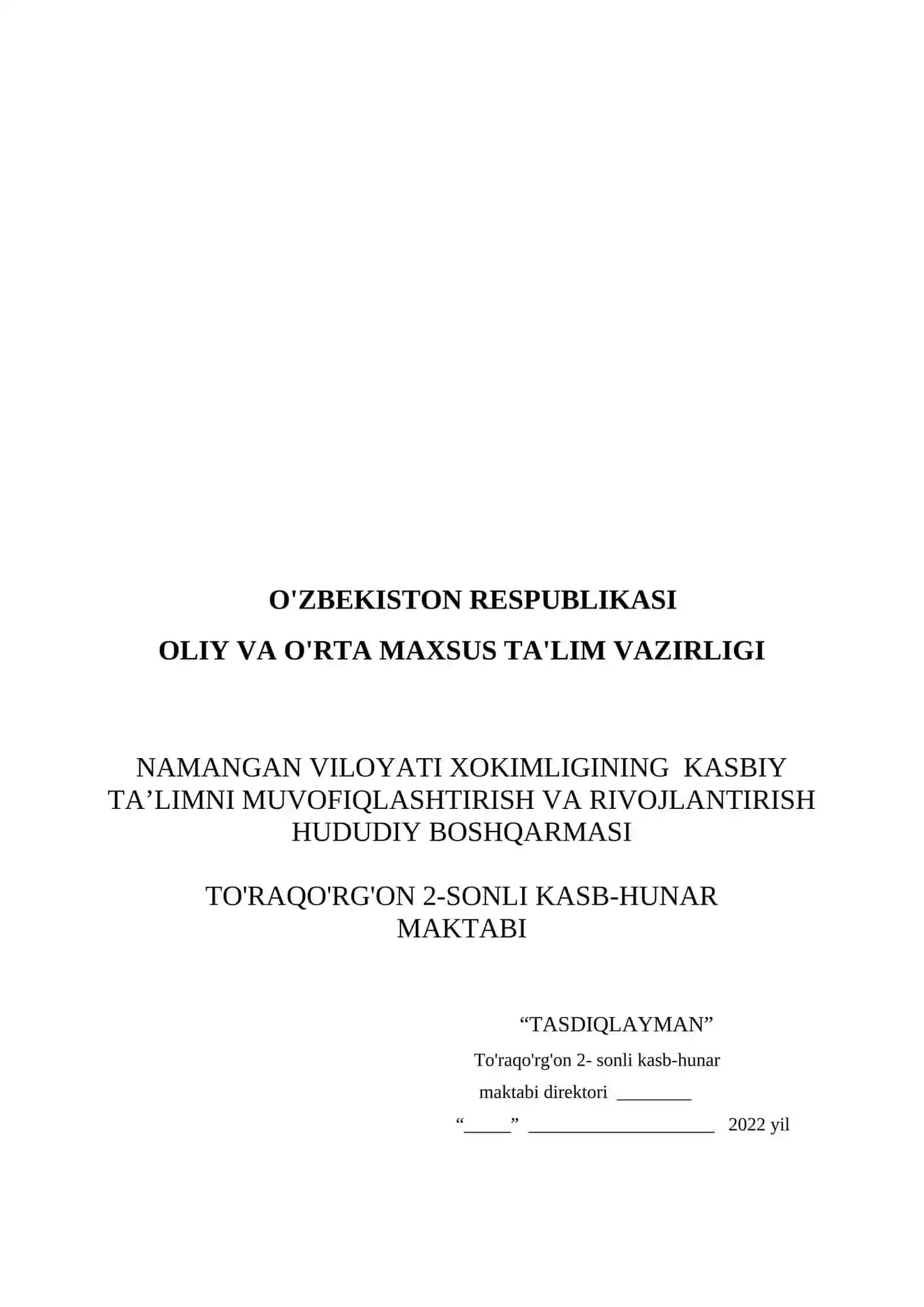 Informatika va AT fanidan O'QITISH MATERIALLARI TO'PLAMI 4