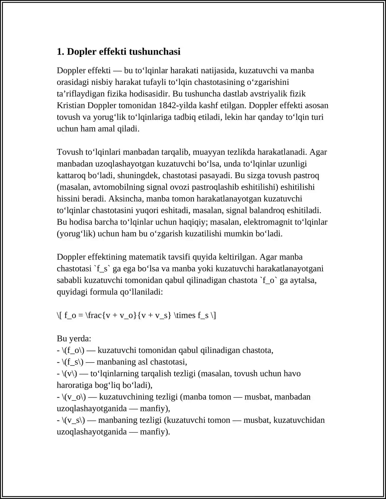 Dopler Effekti 4