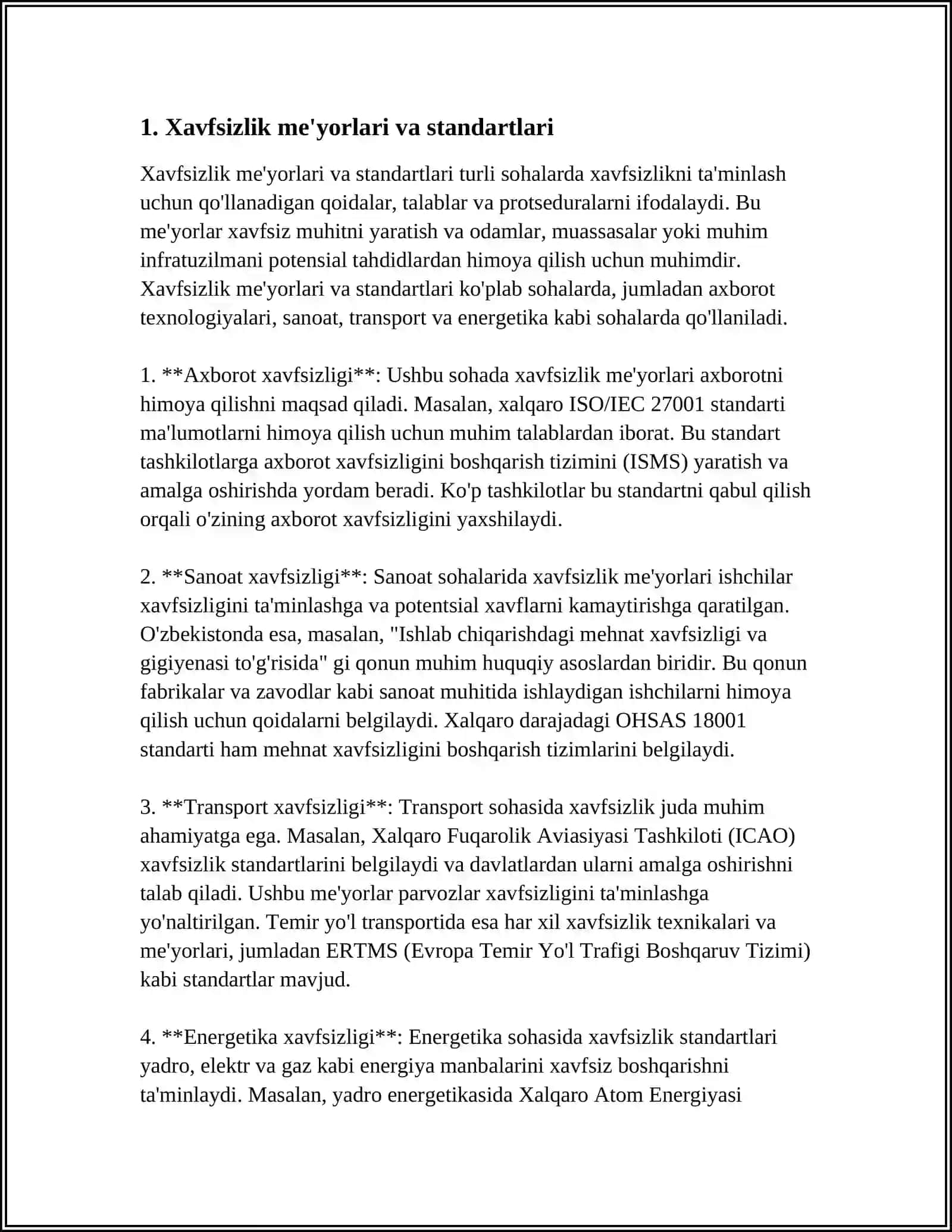 APPARAT XAVFSIZLIK BOʻYICHA ISHLARNI AMALGA OSHIRISH 4