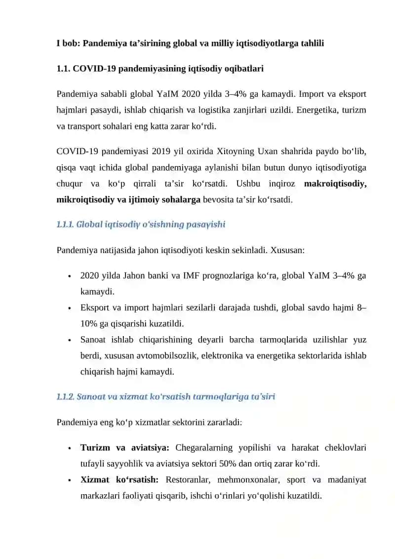 POST-PANDEMI DAVRIDA IQTISODIY TIKLANISH TRAYEKTORIYALARI VA MODELLARI 4