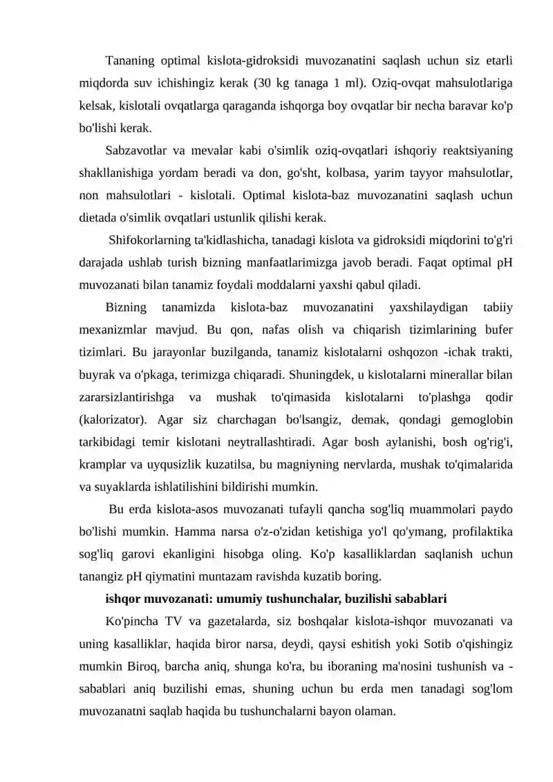 ORGANIZMDA KISLOTA ISHQOR BALANSNI BOSHQARUVCHI MEHANIZMLAR 4