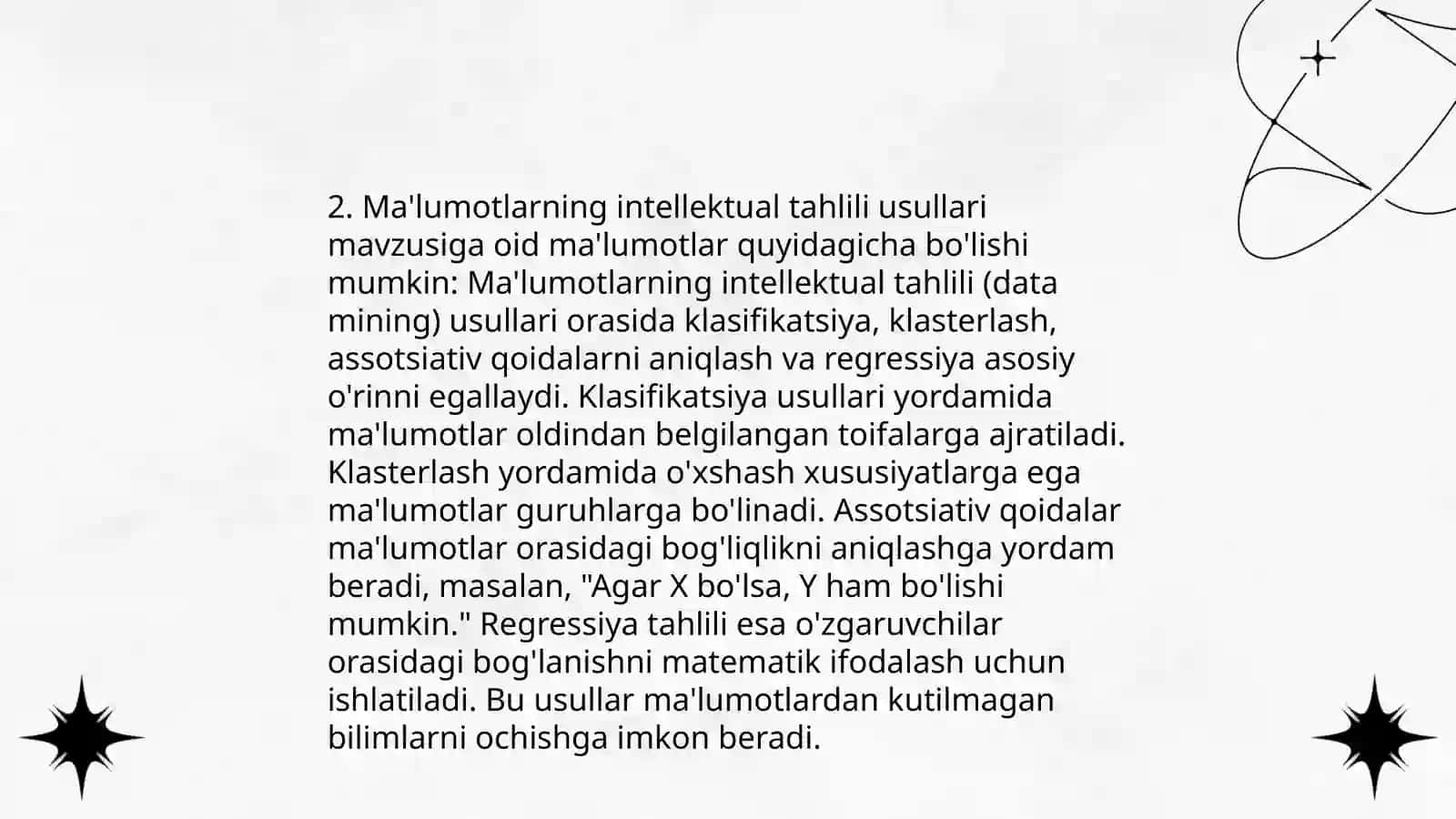 Ma’lumotlarning Intellektual Tahlili 4